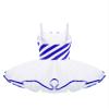 Duoremi Kids Girls Christmas Mrs Santa Costume Striped Tutu Dress Figure Ice Skating Fancy Dress up D 02 16 Years view 2