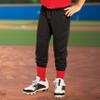 Augusta Sportswear Youth Gamer Pull-Up Baseball Pant with Loops Black XL view 2
