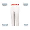 Augusta Sportswear Youth Gamer Pull-Up Baseball Pant with Loops White XXS view 4