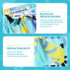 maamgic Boys Swim Trunks with Compression Liner Toddler Stretch Swim Shorts Quick Dry Swimming Trunks Boxer Brief 2 in 1 Beach Shorts Egg Yolk Coconut 8 view 4