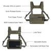 Tactical Chest Pack Recon Kit Bag Multi-Function Tool Pouch Molle Vest Pouch 500D Cordura Nylon (Ranger Green) view 2