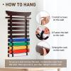 Winartton 10 Belts Karate Belt Display Rack with Stickers, Taekwondo Belt Display Holder, Martial Arts Belt Display, No Assembly Required, BJJ Hanging Holder for Adult view 4