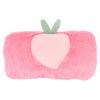 Homoyoyo Hand Warmer Pillows for Sofa Kids Pillow Fur Hand Gloves Ladies, Rabbit Fur Peach Pattern Hand Muffs, Winter Plush Hand Warmer for Women and Girls, Pink for Cold Weather view 1