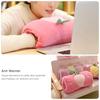 Homoyoyo Hand Warmer Pillows for Sofa Kids Pillow Fur Hand Gloves Ladies, Rabbit Fur Peach Pattern Hand Muffs, Winter Plush Hand Warmer for Women and Girls, Pink for Cold Weather view 3