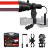 Odepro KL62Plus Red White IR850 Zoomable Hunting Light Kit 850nm Long Range IR Illuminator for Night Vision Scope Mount Infrared Flashlight with Stepless Dimming Switch for Hog Coyote Predator Hunting view 1