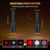 Odepro KL62Plus Red White IR850 Zoomable Hunting Light Kit 850nm Long Range IR Illuminator for Night Vision Scope Mount Infrared Flashlight with Stepless Dimming Switch for Hog Coyote Predator Hunting view 3