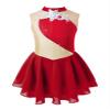 Jhaoyu Girls Shiny Rhinestone Figure Ice Skating Dress Ballet Tutu Skirted Leotard Competition Dancing Outfits Red D 14 Years view 1