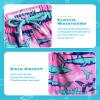 maamgic Boys Swim Trunks with Compression Liner Toddler Stretch Swim Shorts Quick Dry Swimming Trunks Boxer Brief 2 in 1 Beach Shorts Pink Blue Shark 3T view 3