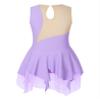 Jhaoyu Girls Shiny Rhinestone Figure Ice Skating Dress Ballet Tutu Skirted Leotard Competition Dancing Outfits Purple B 14 Years view 2