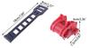 ciciTree 2Pcs Bicycle Bike Rack Cradle Replacement Cargo Carrier Hitch Mount Rubber Strap view 2