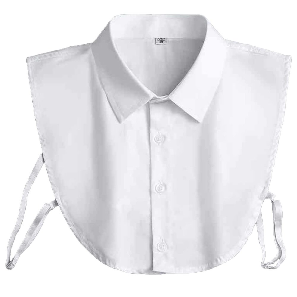 Unisex Fake Half Shirt False Collar Dickey Blouse Tops Collars White 46 Years