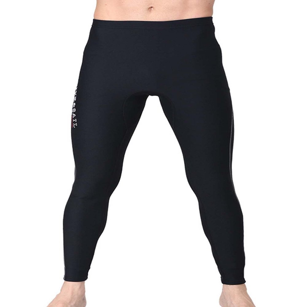 clhjinruoliu 1.5MM Neoprene Diving Ankle-Length Pants for Men Women Snorkeling Capri-Pant Swimming Rowing Sailing Surfing Warm,Men's Gray,L