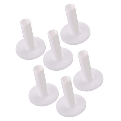 ciciTree 6pcs White Professional Golf Rubber Tee Holder for Driving Range Practice Mat