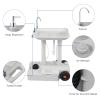 VINGLI 30L Upgraded Portable Sink| Rolling Hand Wash Basin Stand with Towel Holder & Soap Dispenser & Wheels, Perfect for Garden/Camping/Outdoor Events/Gatherings/Worksite/RV/Indoor, White view 4
