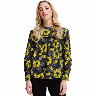 Regatta Womens Orla Kiely Bib Collar Blouse - Yellow - L/10