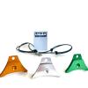 Pack of 3 Logan A1 sheepdog whistles & sailing rope lanyards, silver (silver, orange, green) view 1