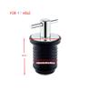 CUREOL Stainless Steel 304 Handle Rubber Drain Plug T-Handle Twist-in Hull Livewell Bilge transom Seawall Marine Boat Yacht Accessories (Color : for 25mm Hole) view 2
