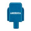 NDZ Performance Rear Slide Cover Plate for Sig P320 Series 9mm .40 .357 .45 ACP Laser Engraved Anodized Aluminum in Blue, Made in The USA - America Text view 1