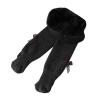 Dkygxwt Girls Warm Leggings Knitted Stocking Toddler Kids Winter Cotton Thick Fleece Lined Stretchy Full Length Pants(e-Dark Gray,4-6 Years) view 1
