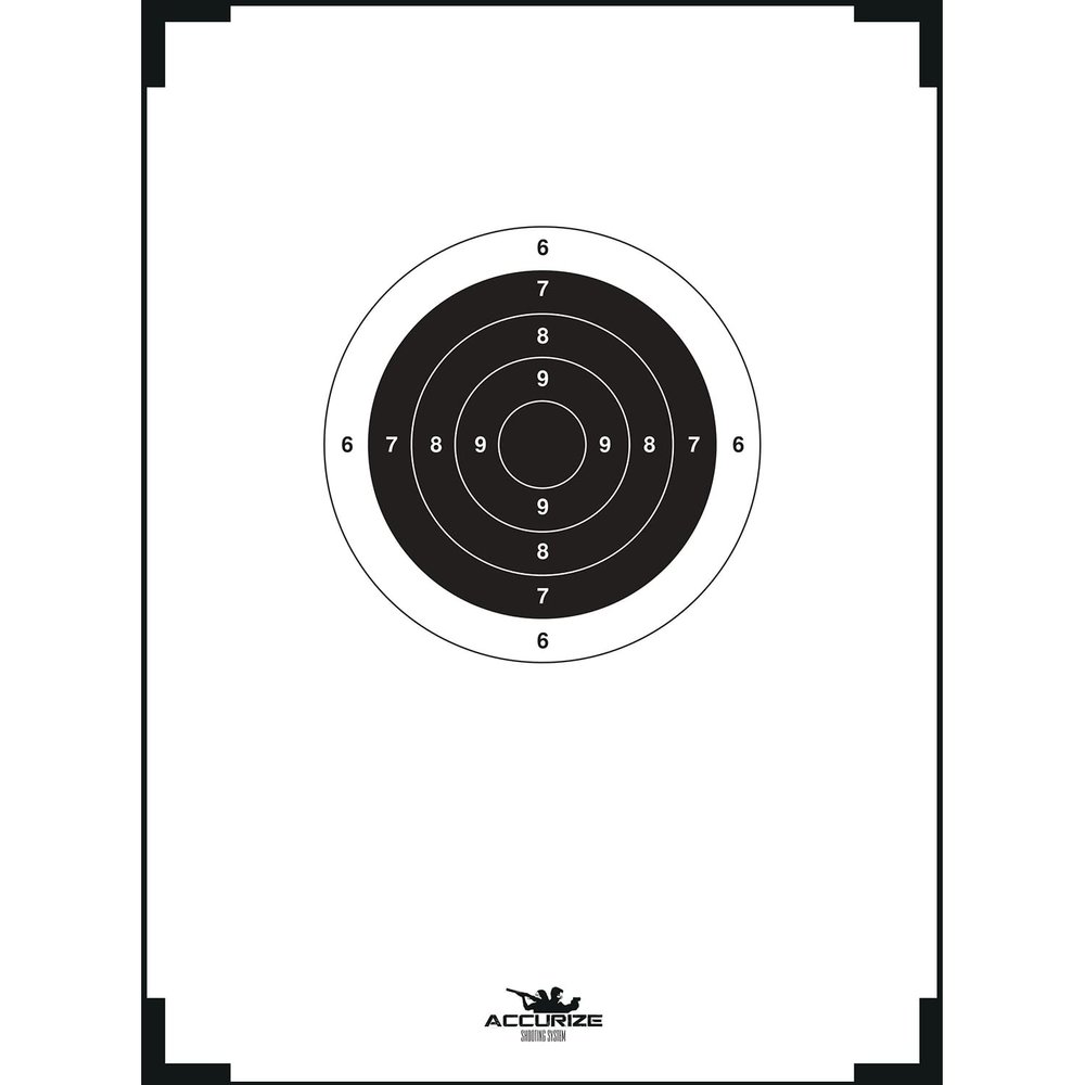 Accurize Shooting Target 25m pistol/10m