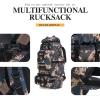 HongXingHai 100L Camping Hiking Backpack,Molle military Tactical rucksack backpack,Waterproof Lightweight Hiking Backpack (BlueCp) view 3