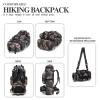 HongXingHai 100L Camping Hiking Backpack,Molle military Tactical rucksack backpack,Waterproof Lightweight Hiking Backpack (BlueCp) view 4