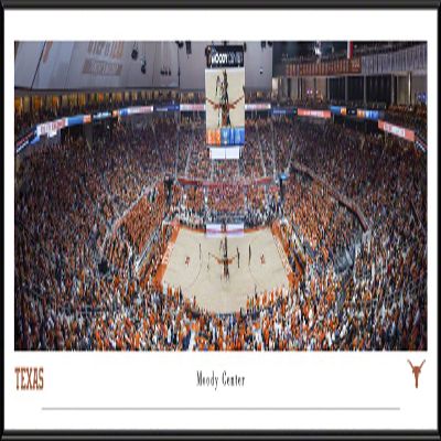 Texas Longhorns Basketball - 40.25x13.75-inch Standard Framed Print by Blakeway Panoramas