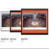 Texas Longhorns Basketball - 40.25x13.75-inch Standard Framed Print by Blakeway Panoramas view 2