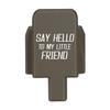 NDZ Performance Rear Slide Cover Plate for Sig P320 Series 9mm .40 .357 .45 ACP Laser Engraved Anodized Aluminum in Hardcoat FDE, Made in The USA - Say Hello 3 view 1