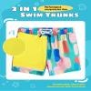 maamgic Boys Swim Trunks with Compression Liner Toddler Stretch Swim Shorts Quick Dry Swimming Trunks Boxer Brief 2 in 1 Beach Shorts Army Green 2T view 2