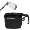 Club Scrub Golf Club and Golf Ball Cleaning Bag, Waterproof Clean Face Technology Liner, Perfectly Dry Neoprene Exterior, Detachable Clip, Machine Washable, Cleans Club Grooves, Black view 1