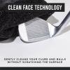 Club Scrub Golf Club and Golf Ball Cleaning Bag, Waterproof Clean Face Technology Liner, Perfectly Dry Neoprene Exterior, Detachable Clip, Machine Washable, Cleans Club Grooves, Black view 4