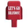 NDZ Performance Rear Slide Cover Plate for Sig P320 Series 9mm .40 .357 .45 ACP Laser Engraved Anodized Aluminum in Red, Made in The USA - Let's Go Brandon! view 1