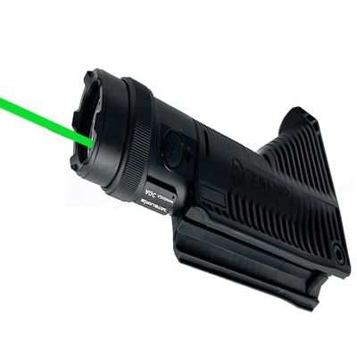 SiRiUSTAC AGC 1600 Lumens Picatinny Mount Rechargeable Tactical Flashlight, White LED and Green Laser Combo, Weaponlight with 320 Meters Beam Distance