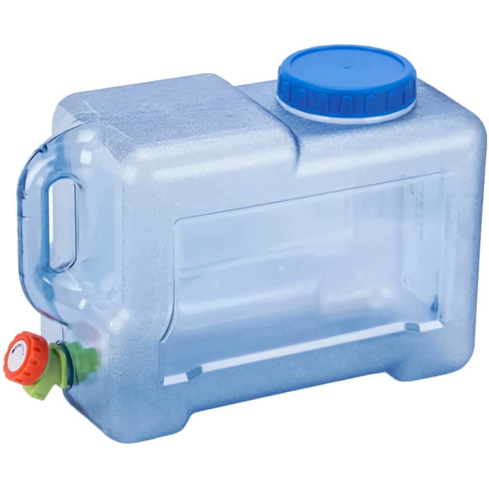 Veemoon Water Gallons Case 6 Camping Water Container with Spigot for Outdoor Camping