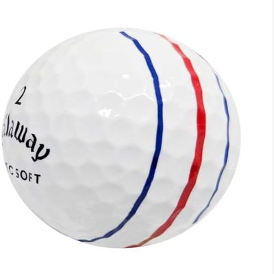 Golf Ball Monkey Cheap Recycled for Callaway ERC Soft Golf Balls Bulk - Used Golfballs for Callaway Golfballs for Men and Women (50 - Good, White)