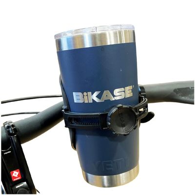 ABC by BiKASE - Any Bottle Cage, Bike Water Bottle Holder - Fits Any Bottle, Container, Speaker, Bicycle Bottle Holder for Frame or Handlebar (with Handlebar Mount)