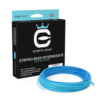 Cortland Striped Bass Intermediate Saltwater Fly Line, Ice Blue 100ft, WF10I