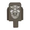 NDZ Performance Rear Slide Cover Plate for Sig P320 Series 9mm .40 .357 .45 ACP Laser Engraved Anodized Aluminum in Hardcoat FDE, Made in The USA - US Army Special Forces Emblem view 1