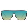 Blenders Eyewear SciFi  Polarized Sunglasses  Single-Lens with a Flat-Top Design  100% UV Protection  For Men & Women  Night City view 2
