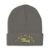 Beanies for Men Tuba Player Embroidery Skull Cap Winter Hats for Women Acrylic One Size Dark Grey Design Only view 1