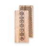 Oh! Sadhu 12.6in. (32cm) Oak Wood Galvanized Nail Yoga Board for Standing on Nails, Natural Oak Wood Chakras view 1
