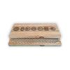 Oh! Sadhu 12.6in. (32cm) Oak Wood Galvanized Nail Yoga Board for Standing on Nails, Natural Oak Wood Chakras view 2