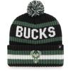 '47 NBA Unisex-Adult Primary Logo Bering Cuffed Knit Pom Beanie Hat (Milwaukee Bucks) view 1