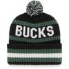 '47 NBA Unisex-Adult Primary Logo Bering Cuffed Knit Pom Beanie Hat (Milwaukee Bucks) view 2