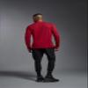Expert Brand USA-Made Men's Oxymesh Dry Fit Athletic Long Sleeve Shirt, Red, XS view 3