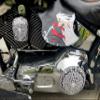 AMERICAN FREEDOM Custom Aluminum 5 Hole Twin Cam Derby Clutch Cover for Harley Davidson - Aztec Calendar (Glossy Finish, 1999-2015 Touring & Trike Models) view 4