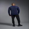 Expert Brand USA-Made Men's Oxymesh Dry Fit Athletic Long Sleeve Shirt, Navy, 2XL view 3