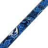 Country Brook Design - Blue Paisley on Silver Nylon Webbing (1 Inch, 10 Yards) view 2