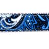 Country Brook Design - Blue Paisley on Silver Nylon Webbing (1 Inch, 10 Yards) view 3